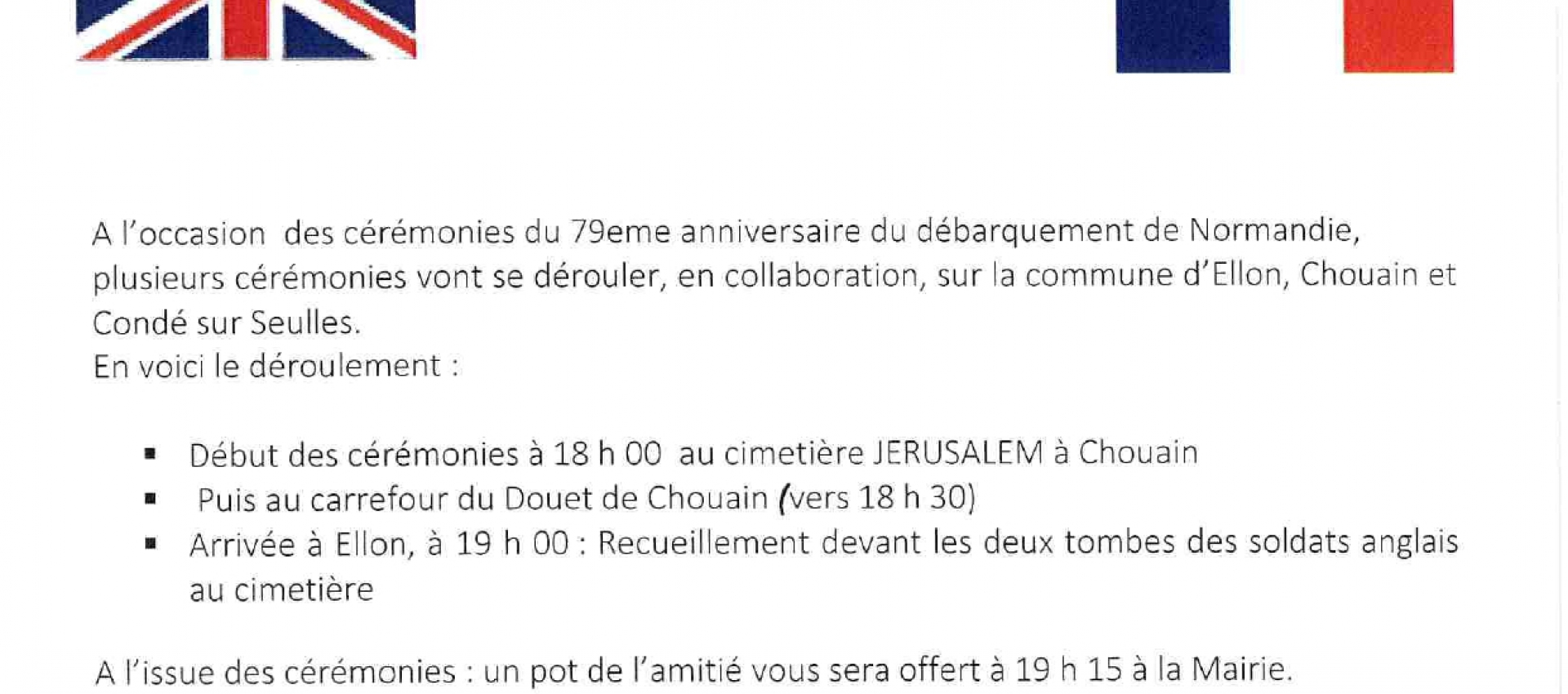 CEREMONIE COMMEMORATIVE 7 JUIN 2023